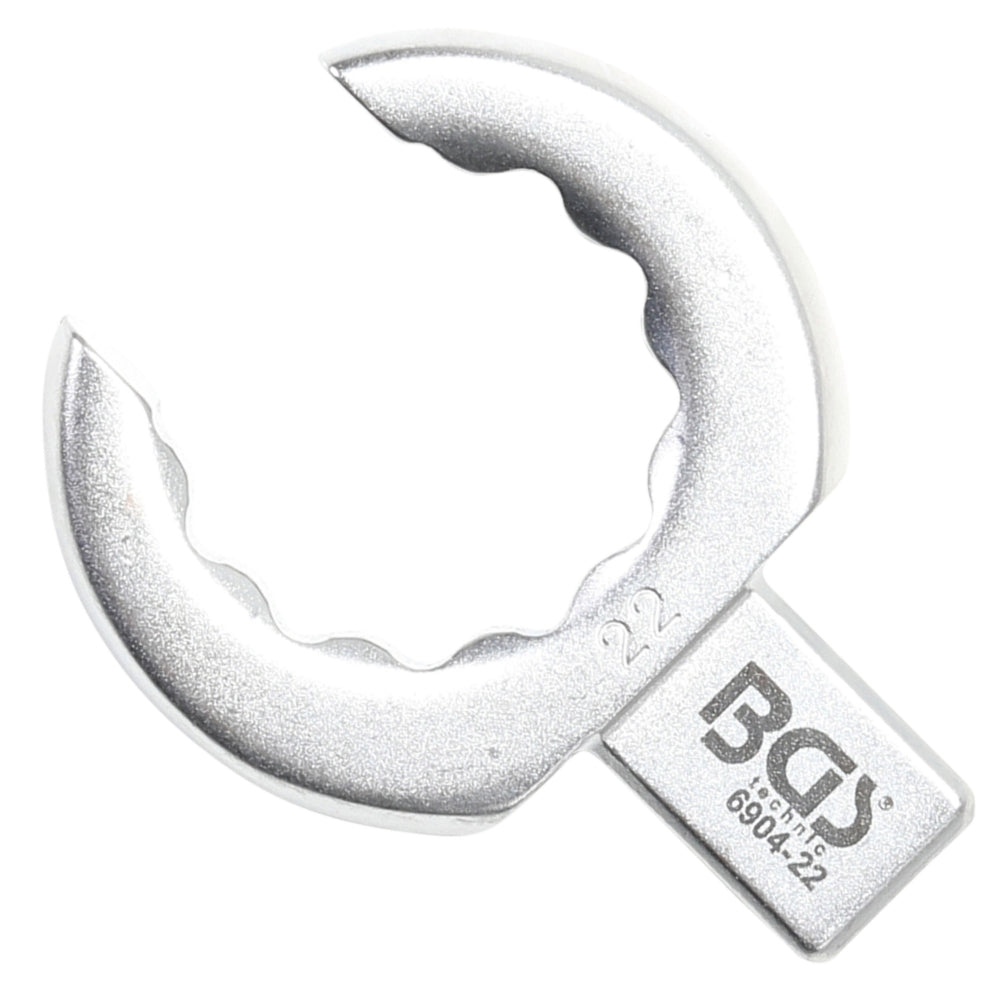 BGS 6904-22 Einsteck-Ringschlüssel offen 22mm für Aufnahme 9 x 12mm