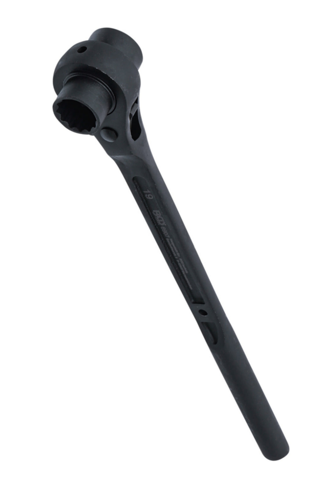 BGS 6907 Gerüstbauerknarre SW 19 x 22mm runder Schaft