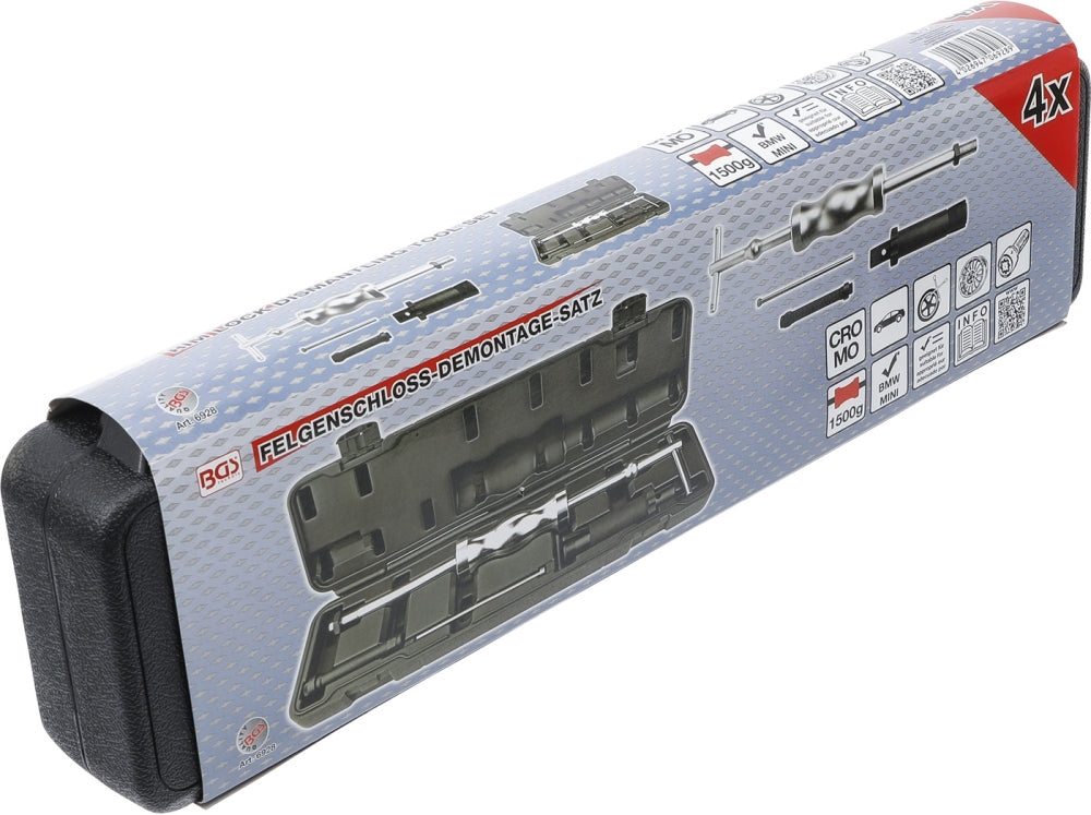 BGS 6928 Satz für die Demontage von Felgenschlössern bei BMW Mini 4 teilig