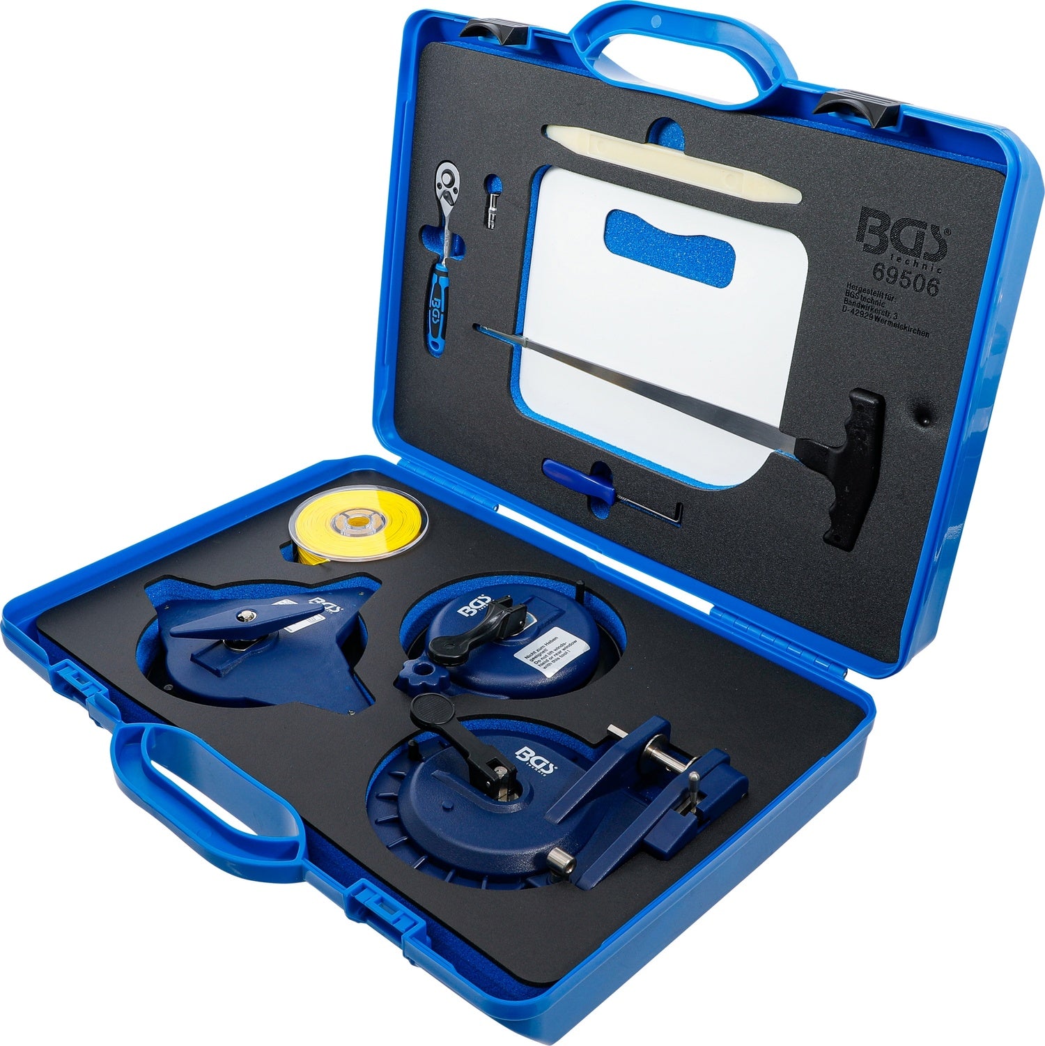 BGS 69506 Satz Ausglaswerkzeug für geklebte Fahrzeugscheiben 10 teilig