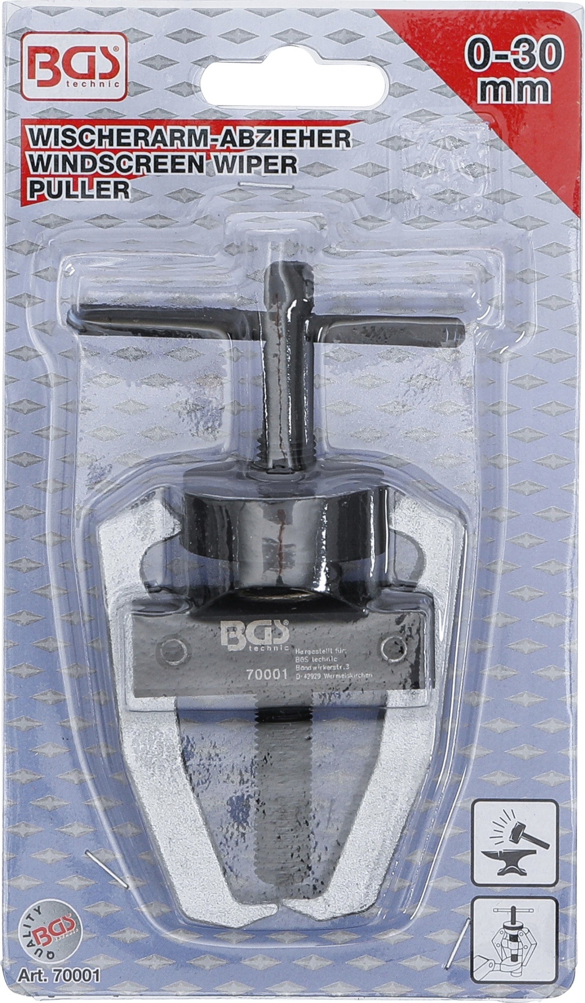 BGS 70001 Abzieher für Polklemmen & Wischerarm 2 armig