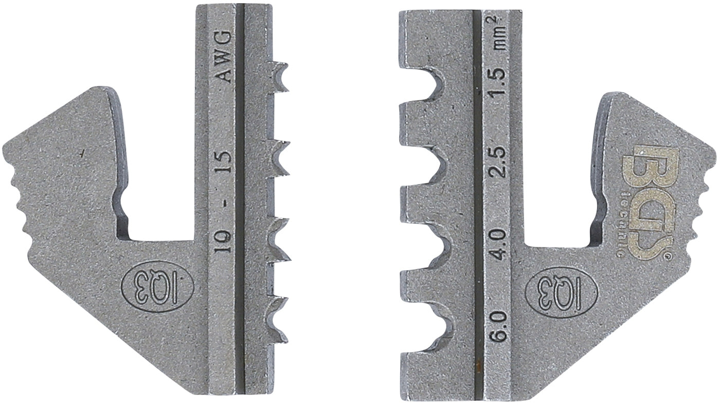 BGS 70003 Satz Crimpzange mit 3 Wechselbacken für Solar Stecker MC3 - MC4 - Tyco 4 teilig