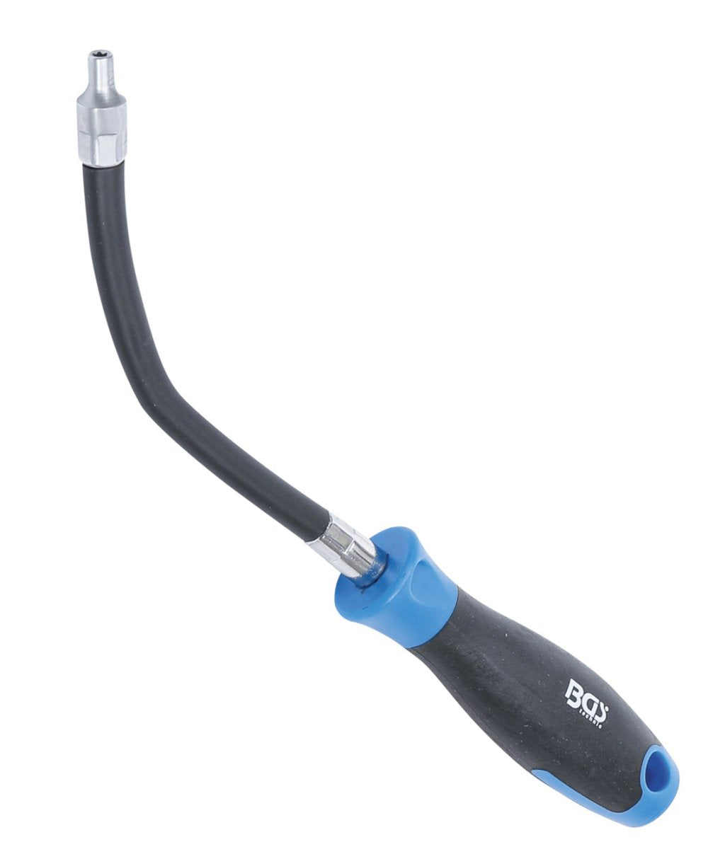 BGS 70023 Flexibler Schraubendreher mit Rundgriff E-Profil E7 Klingenlänge 150mm