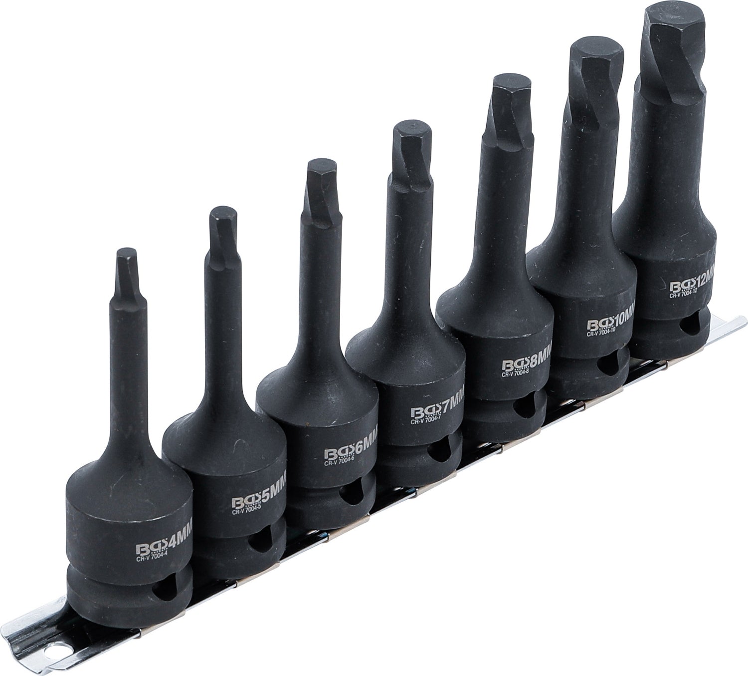 BGS 7004 Satz Schraubenausdreher Innenvierkant 12,5mm (1/2") für defekten Innensechskant 4 - 12mm