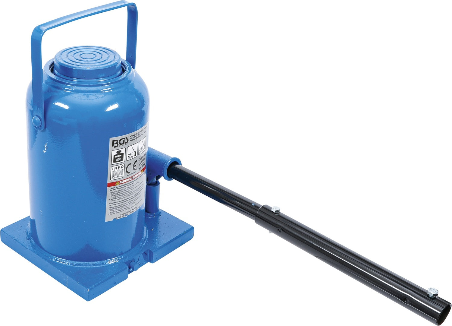 BGS 70040 Hydraulischer Wagenheber Flaschenheber für hohe Fahrzeuggewichte 50t