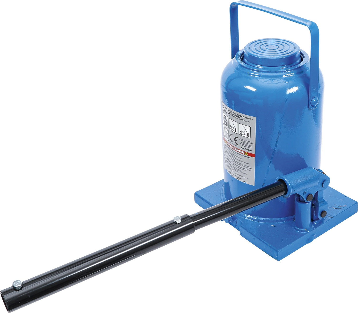 BGS 70040 Hydraulischer Wagenheber Flaschenheber für hohe Fahrzeuggewichte 50t