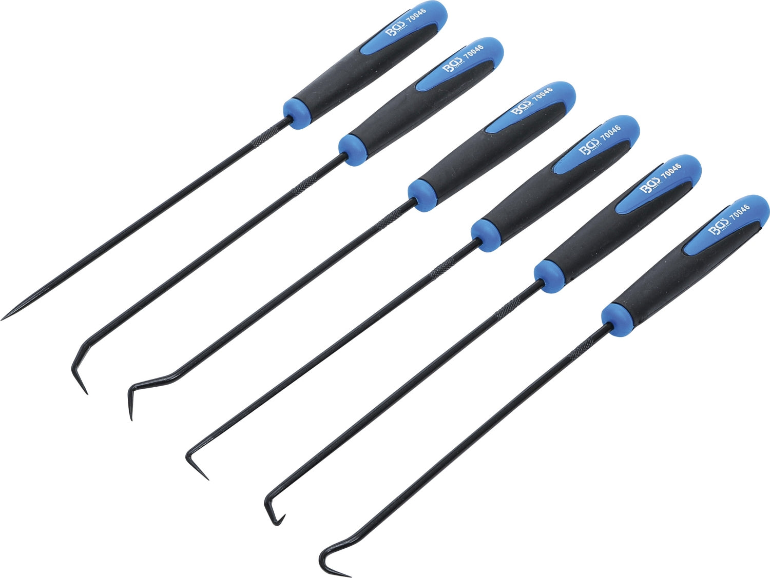 BGS 70046 Satz Haken extra lang 245mm 6 teilig