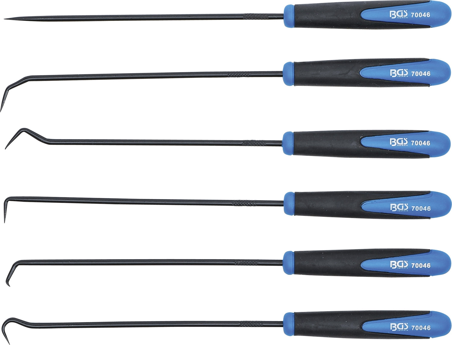 BGS 70046 Satz Haken extra lang 245mm 6 teilig