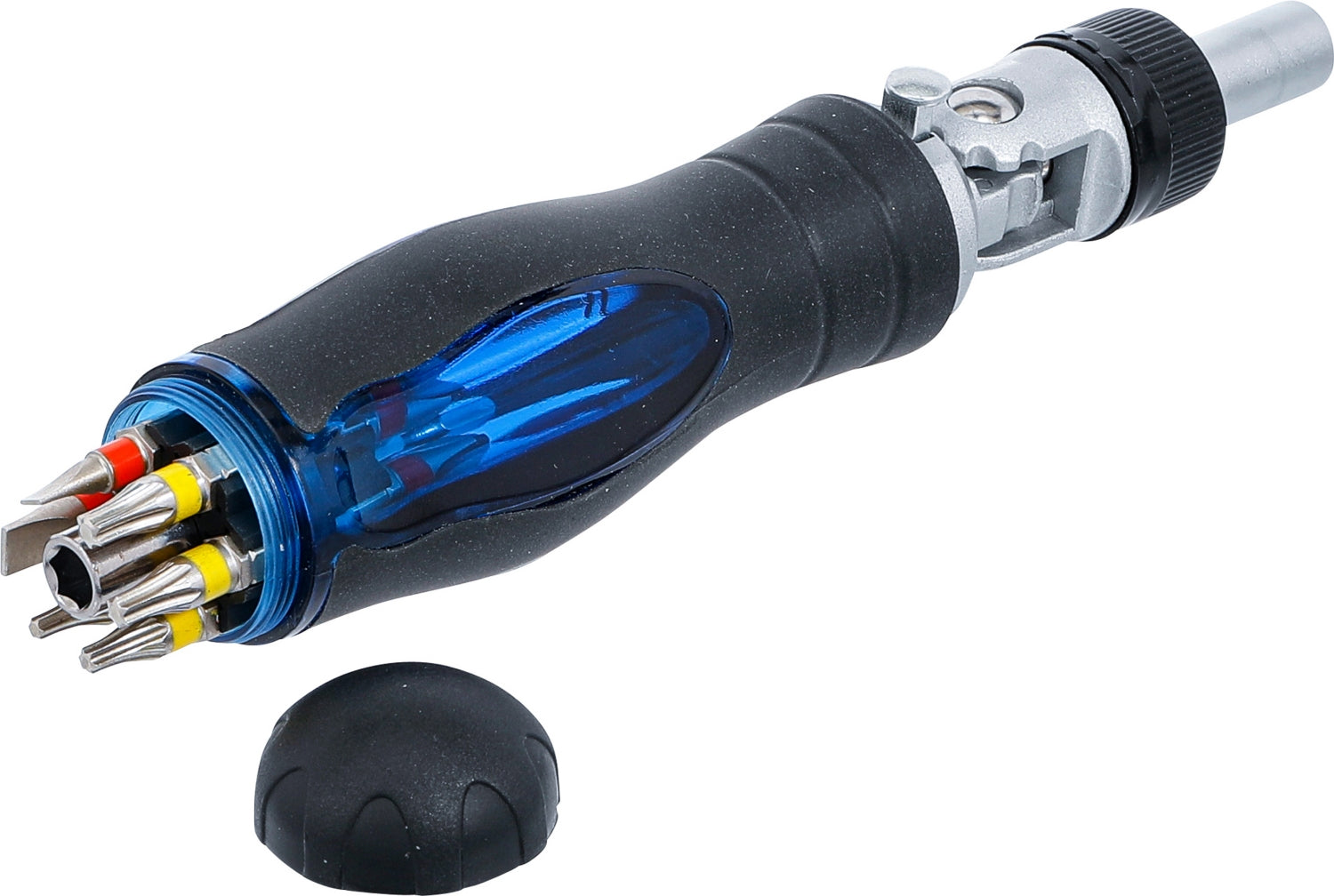 BGS 70053 Satz Gelenk Schraubendreher und Bits mit Ratschen Drehgriff umschaltbar