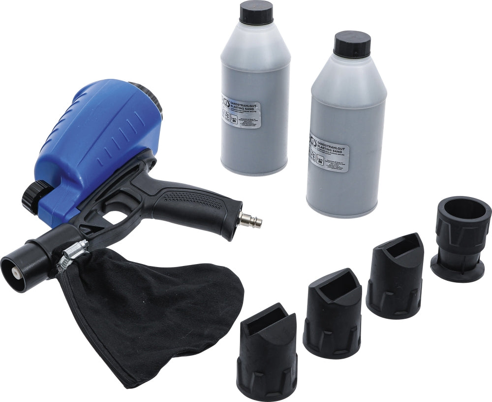 BGS 70057 Druckluft Sandstrahlpistole inkl. Zubehör 3 teilig