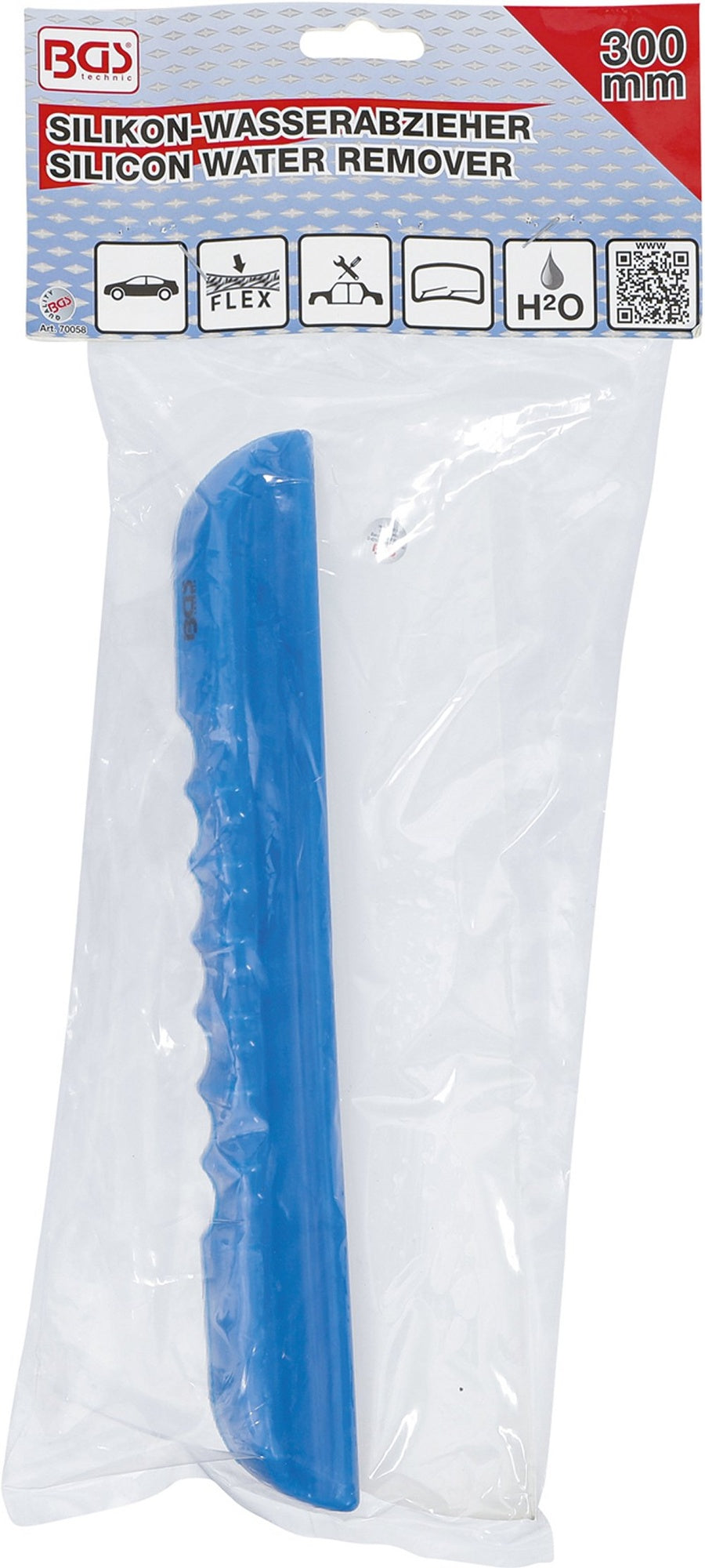 BGS 70058 Wasserabzieher aus Silikon flexibel Breite 300mm