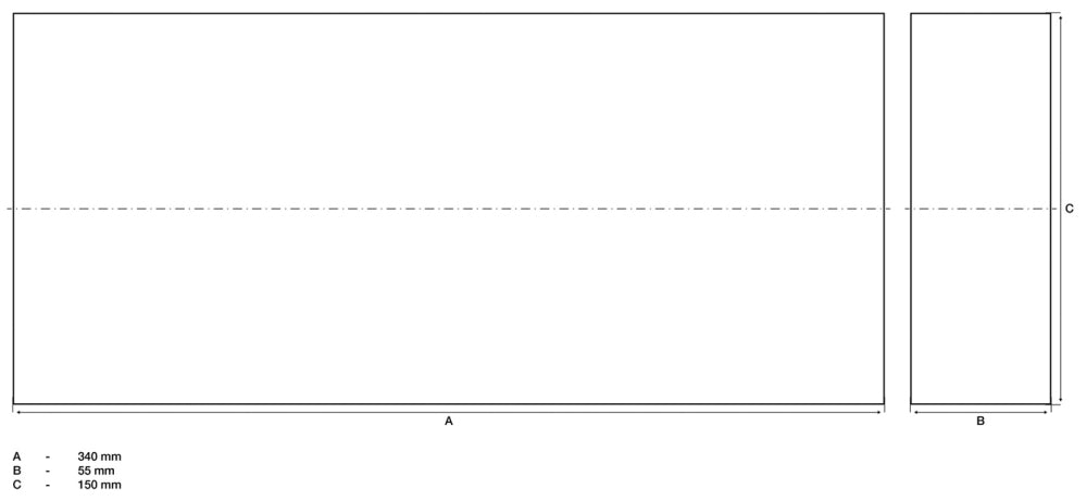 BGS 7010 Schutzblock für Hebebühnen 340mm x 150mm x 55mm