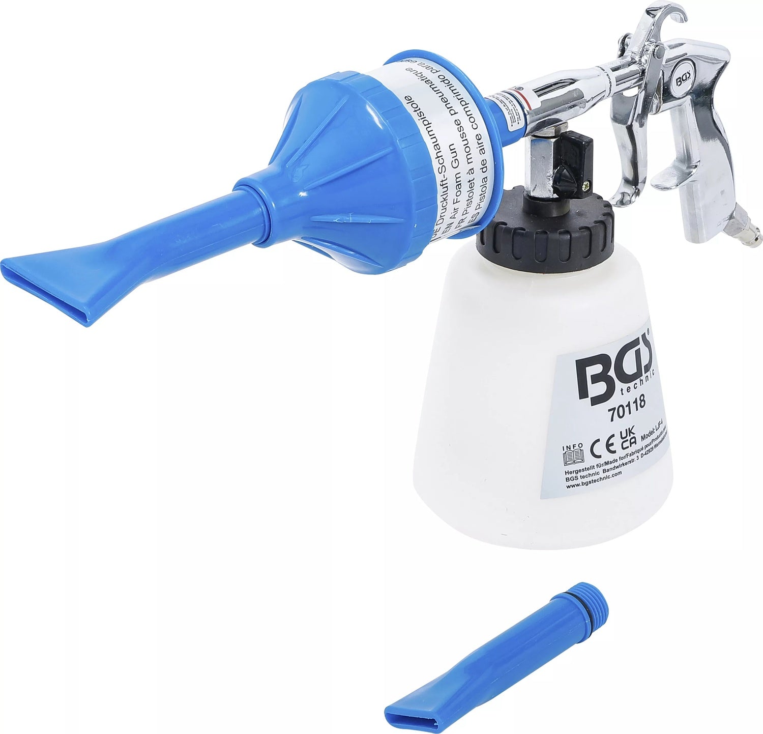 BGS 70118 Druckluft Schaumpistole Düsenaufsätze