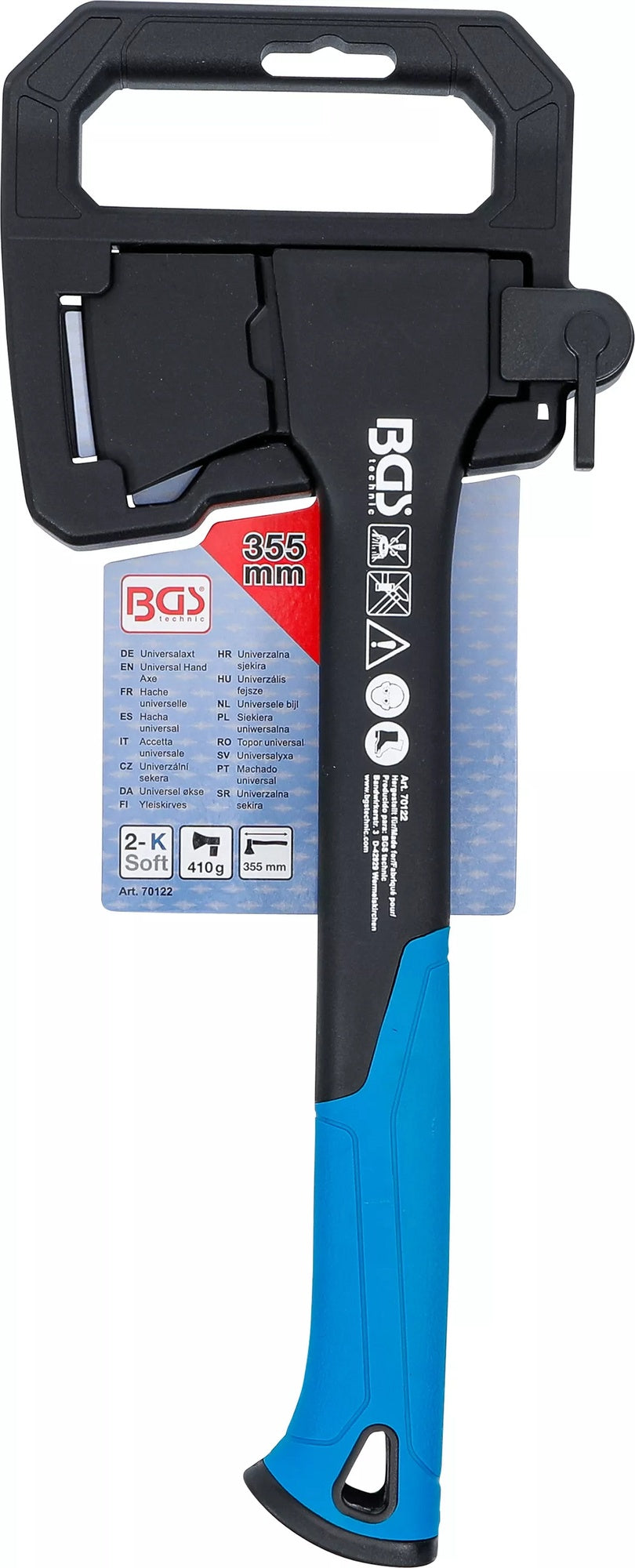 BGS 70122 Universal Axt glasfaserverstärkter Nylonstiel Kopfgewicht 410g