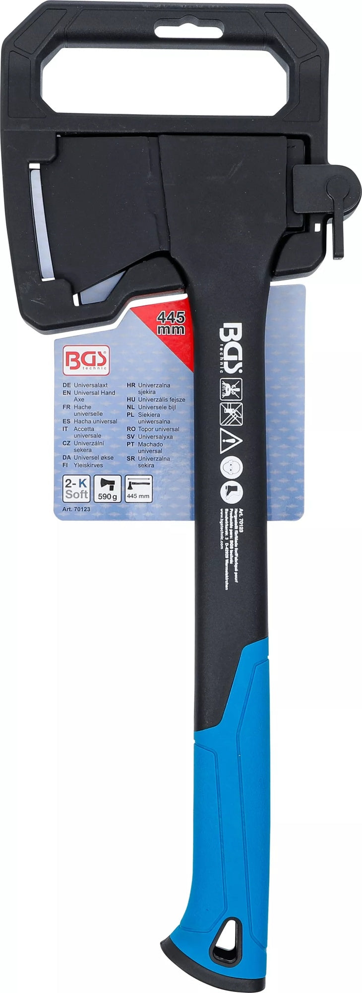 BGS 70123 Universal Axt glasfaserverstärkter Nylonstiel Kopfgewicht 590g
