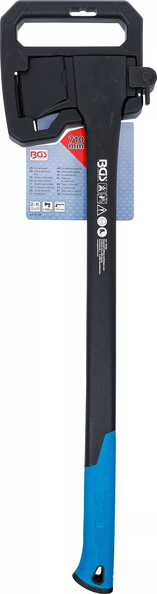 BGS 70124 Universal Axt glasfaserverstärkter Nylonstiel Kopfgewicht 1100g