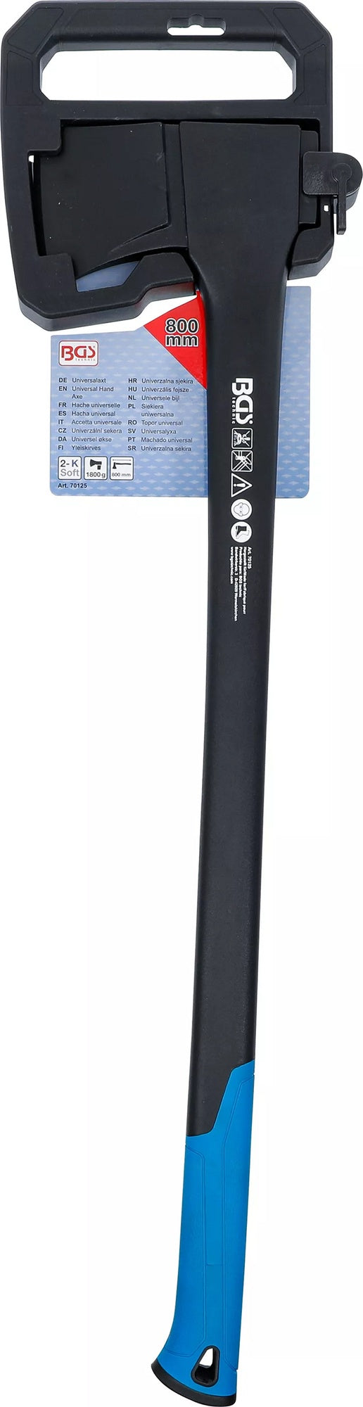 BGS 70125 Universal Axt glasfaserverstärkter Nylonstiel Kopfgewicht 1800g