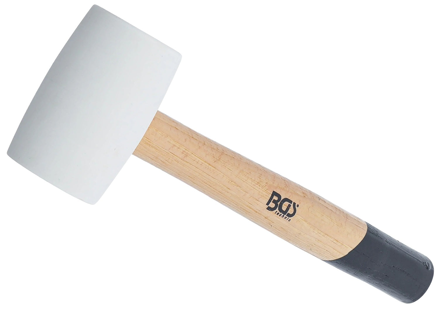 BGS 70138 Gummihammer Hickorystiel weißer Kopf Ø 48mm 250g Ausbeulhammer