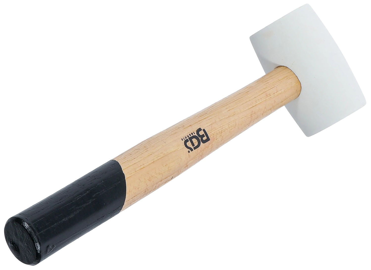 BGS 70138 Gummihammer Hickorystiel weißer Kopf Ø 48mm 250g Ausbeulhammer