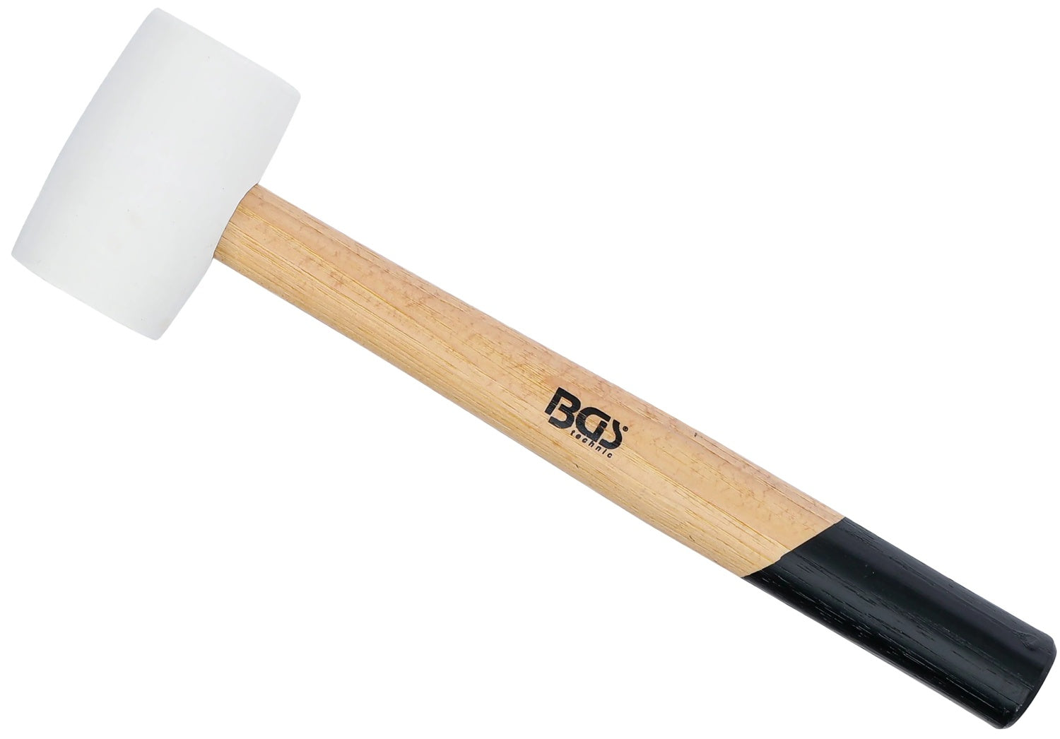 BGS 70138 Gummihammer Hickorystiel weißer Kopf Ø 48mm 250g Ausbeulhammer