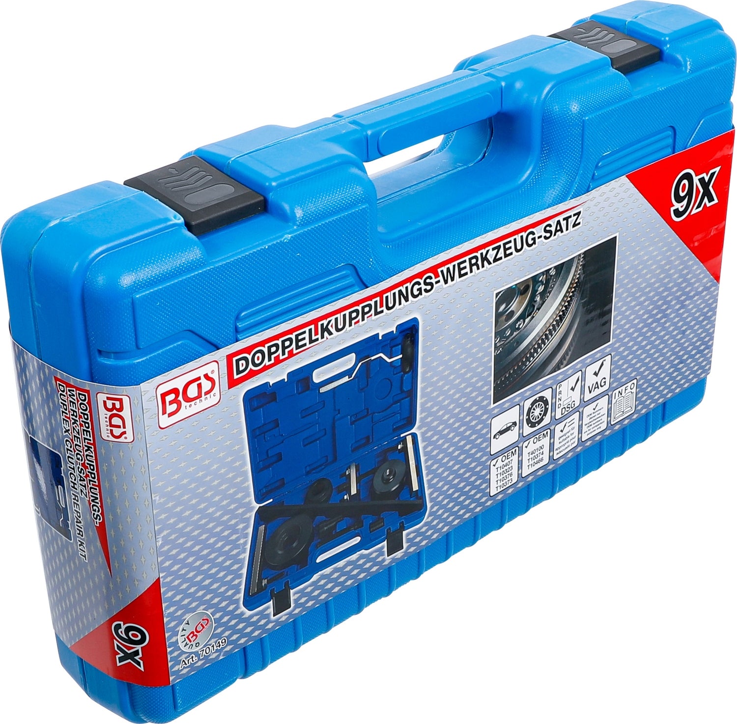 BGS 70149 Satz Kupplungswerkzeug für Doppelkupplungsgetriebe DSG für VAG