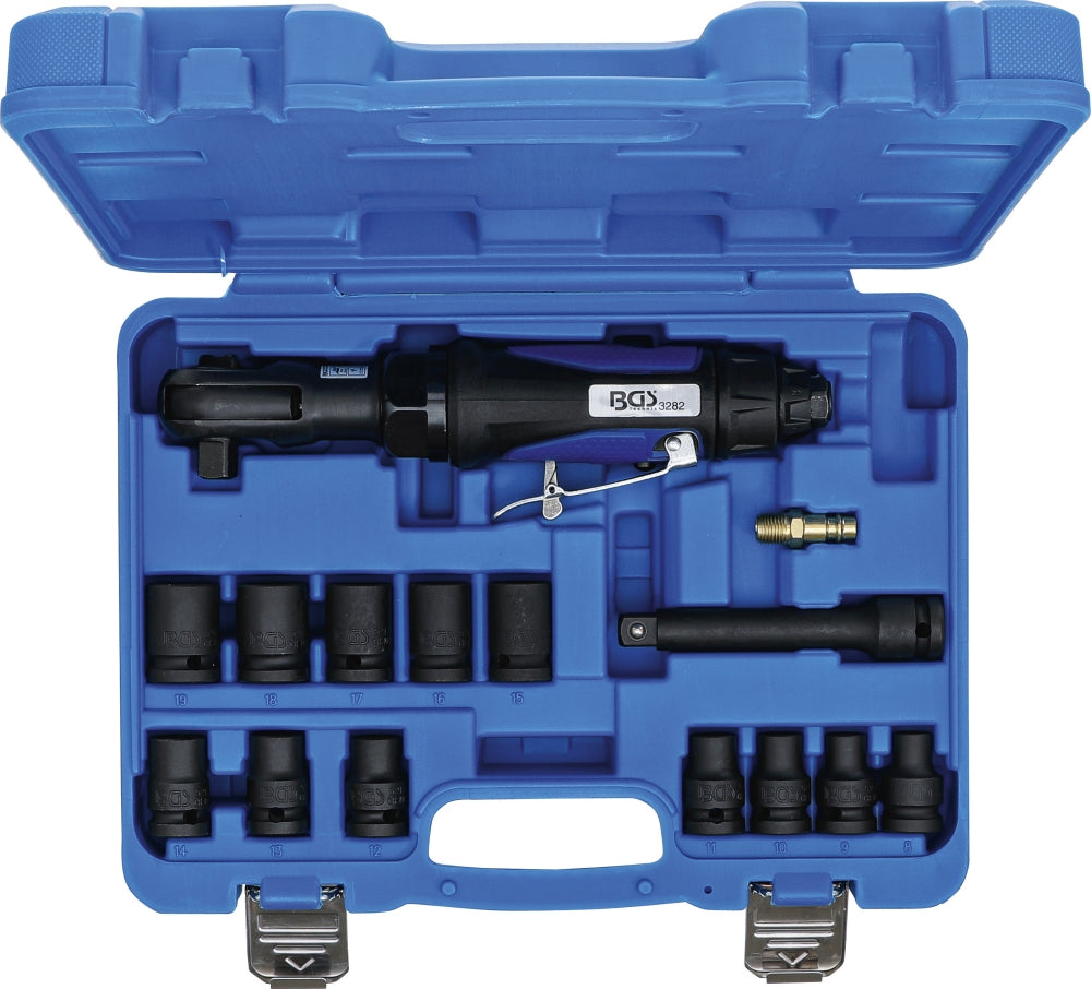 BGS 70192 Satz Druckluft Ratschenschrauber max. Drehmoment 102 Nm - Antrieb 12,5mm (1/2")