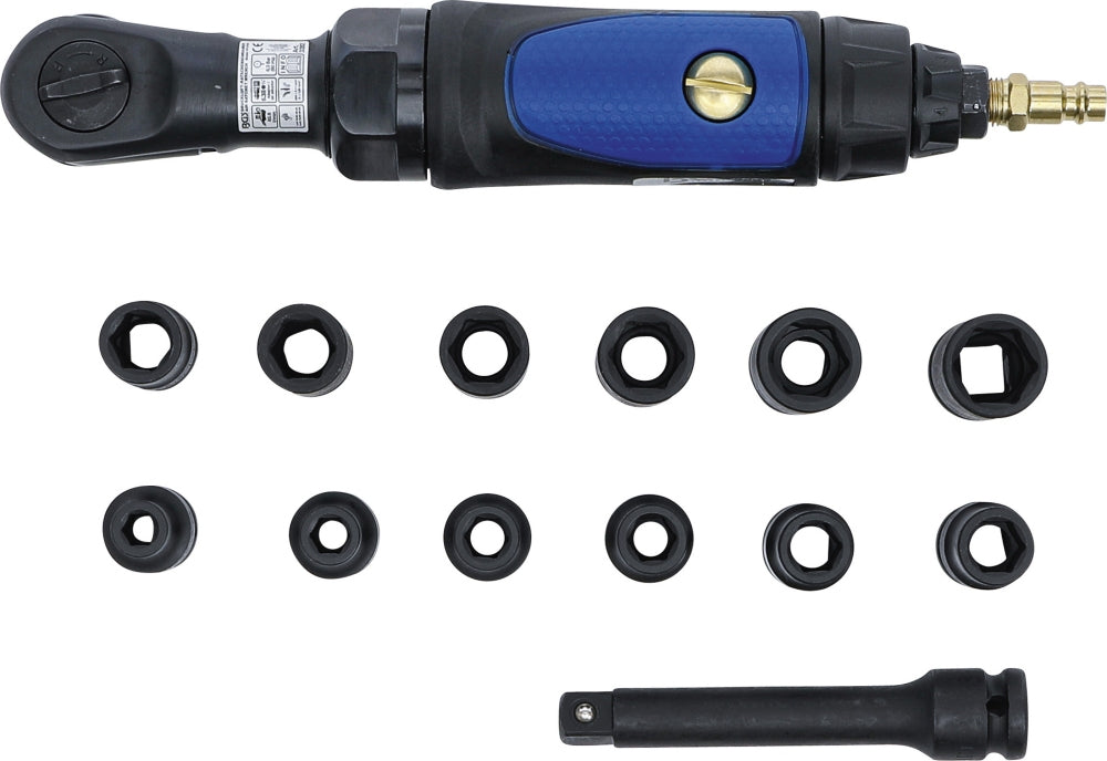 BGS 70192 Satz Druckluft Ratschenschrauber max. Drehmoment 102 Nm - Antrieb 12,5mm (1/2")