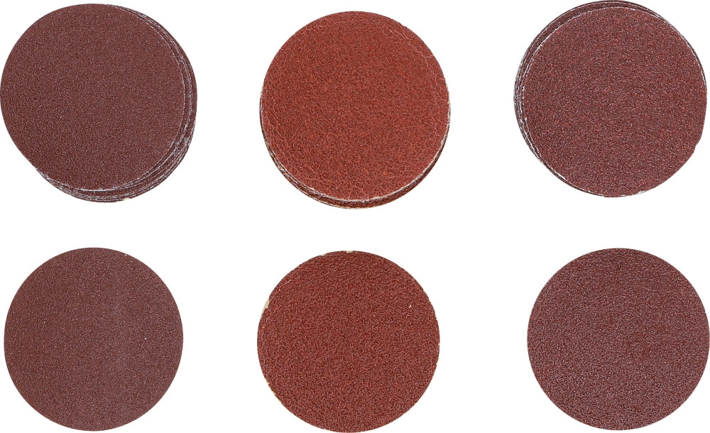 BGS 70194 Satz Schleifblätter für Exzenterschleifer Klett Ø50mm K 60 - 80 - 120