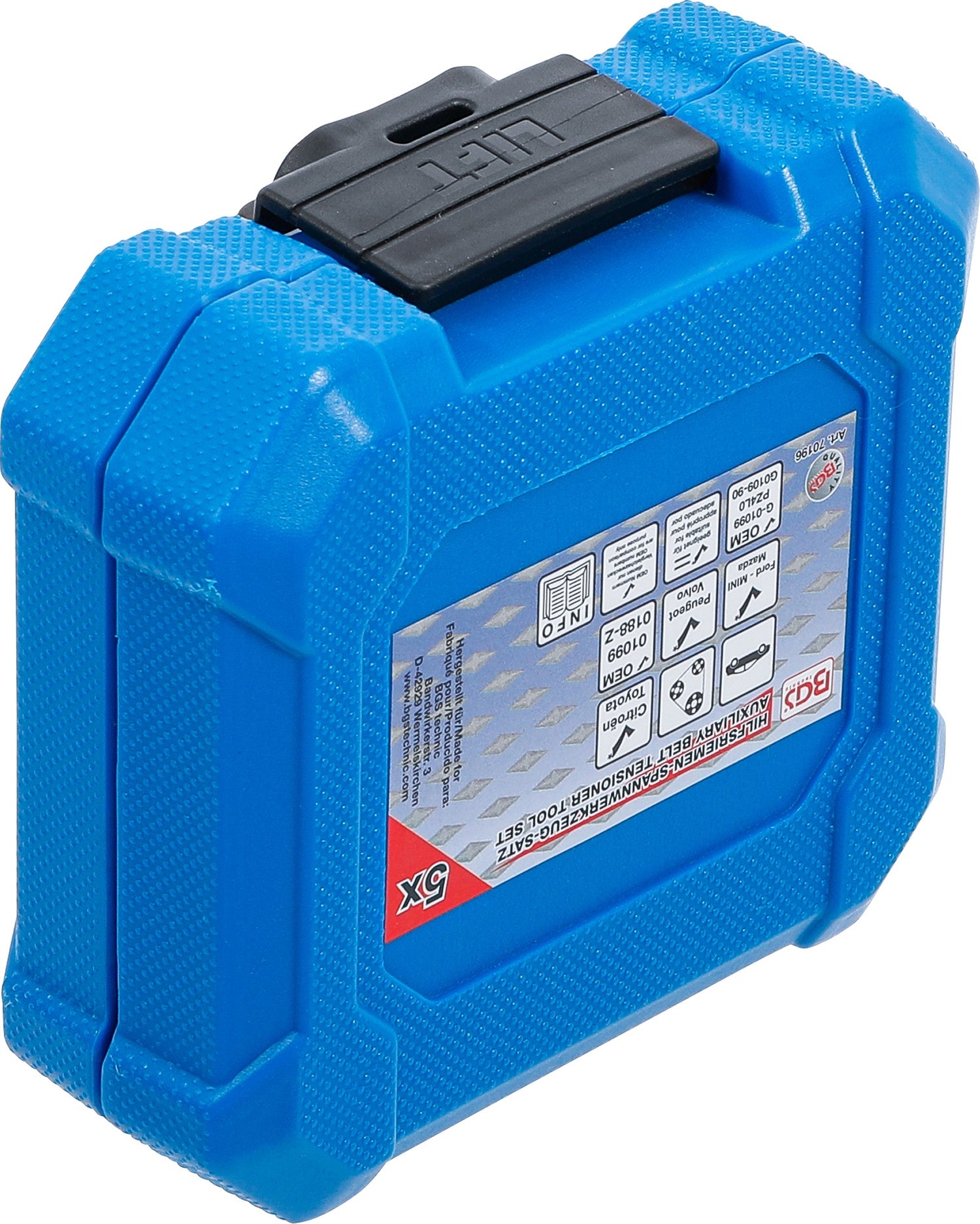 BGS 70196 Satz Spannwerkzeug für Hilfsriemen Citroën Ford Mazda MINI Peugeot Toyota Volvo