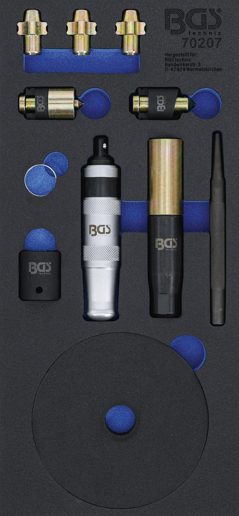 BGS 70207 Satz für die Demontage von Felgenschlössern universal