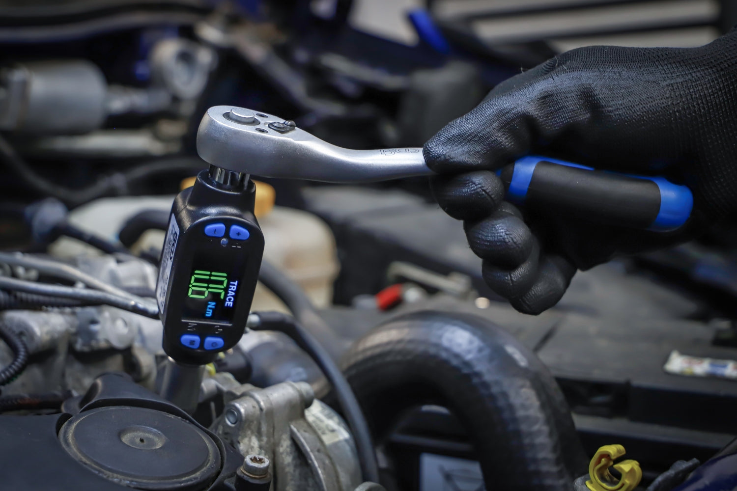 BGS 70211 Digitaler Drehmomentadapter 27 - 135Nm Antrieb 10mm (3/8")