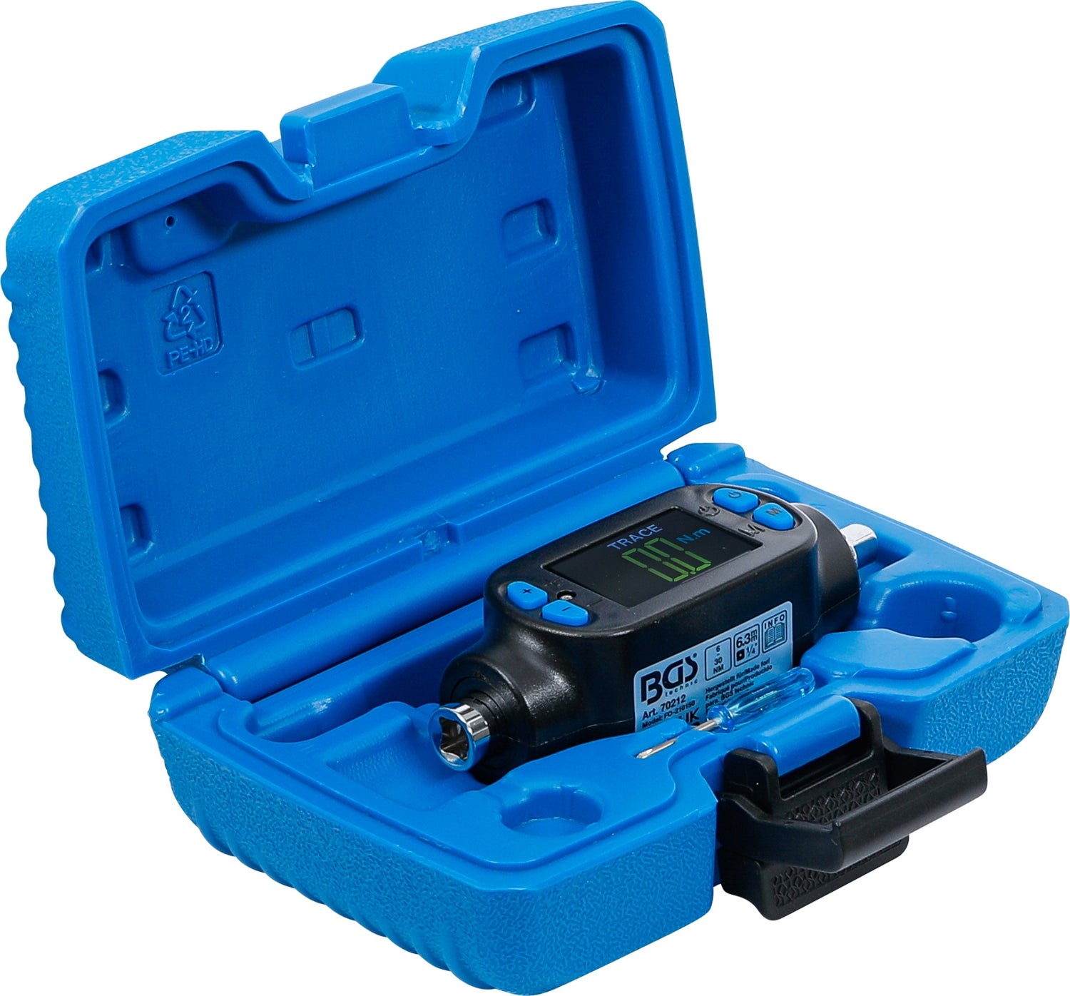 BGS 70212 Digitaler Drehmomentadapter 6-30Nm Antrieb 6,3mm (1/4")