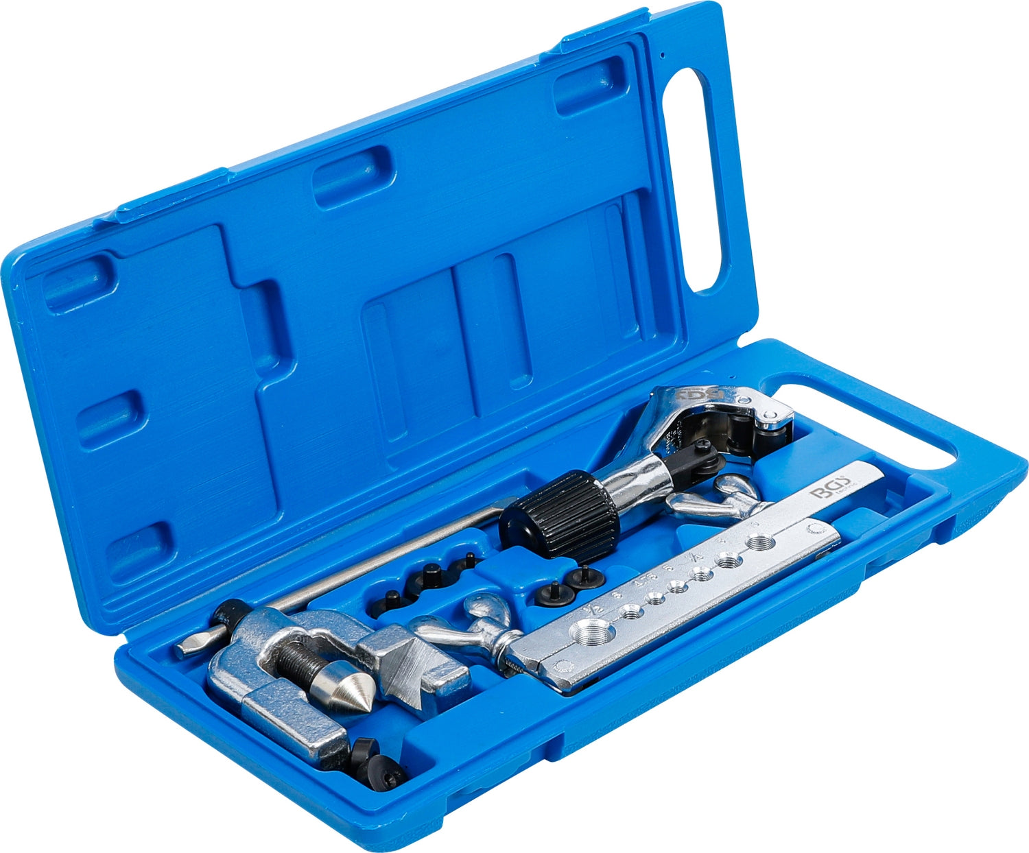 BGS 70221 Doppel Bördelgerät mit Rohrabschneider 10 teilig