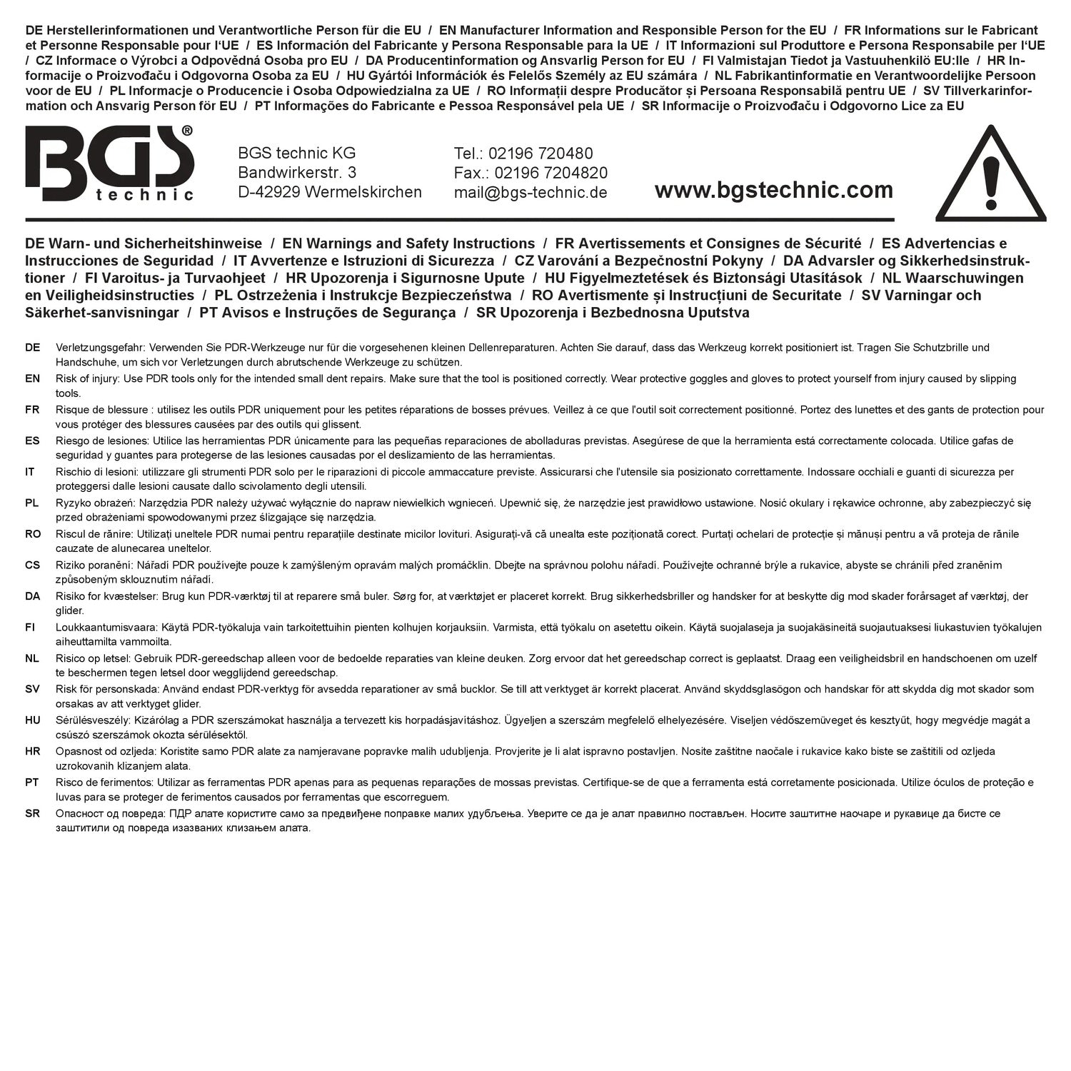 BGS 70245 Induktions Ausbeulgerät 1200W für Eisen- und Nicht-Eisen-Metalle SmartRepair