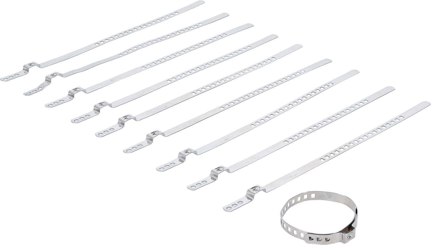BGS 70327 Satz Achsmanschetten Schellen 7mm Spannbereich Ø20-50mm 10 teilig