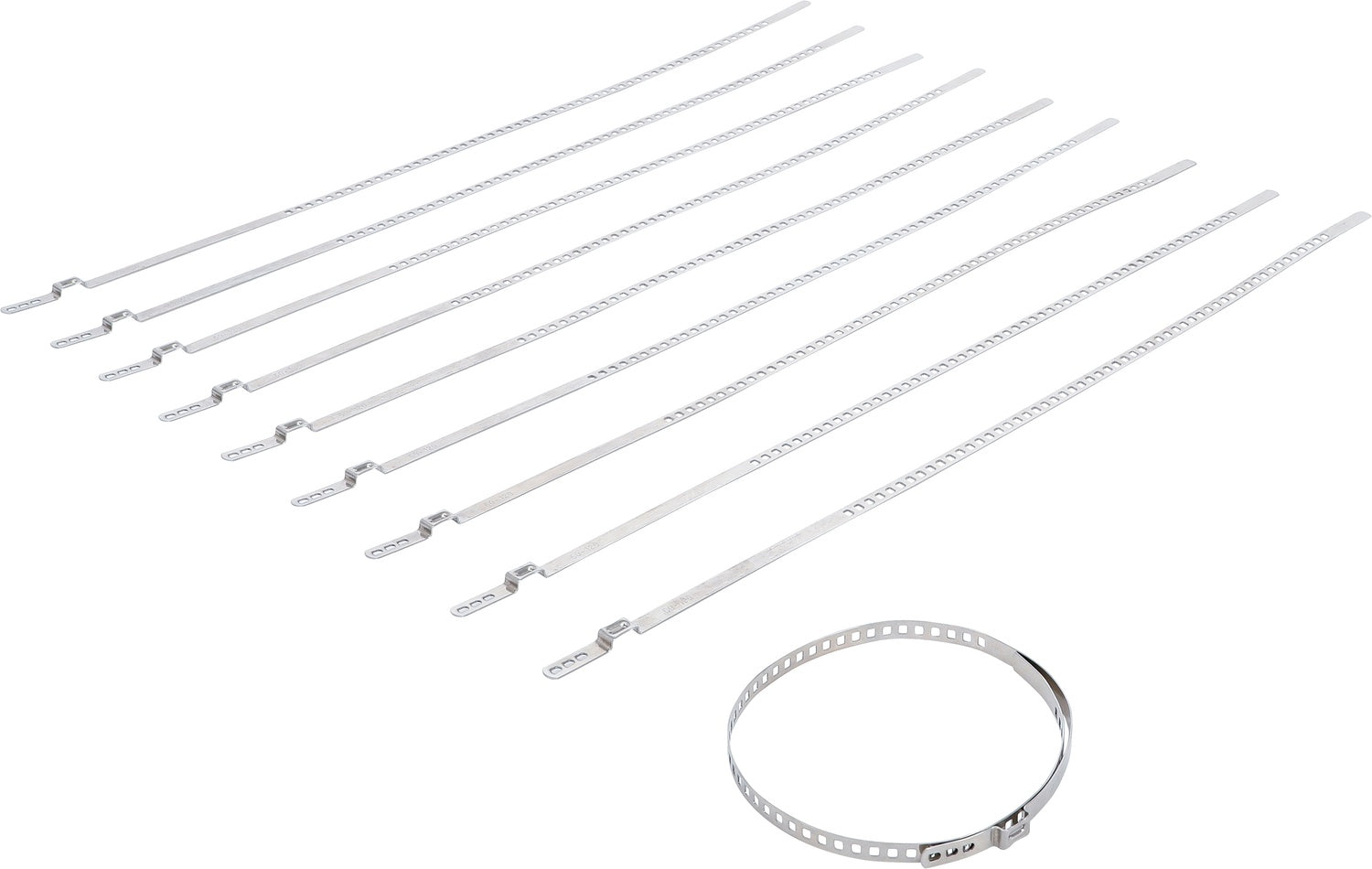 BGS 70328 Satz Achsmanschetten Schellen 7mm Spannbereich Ø50-120mm 10 teilig