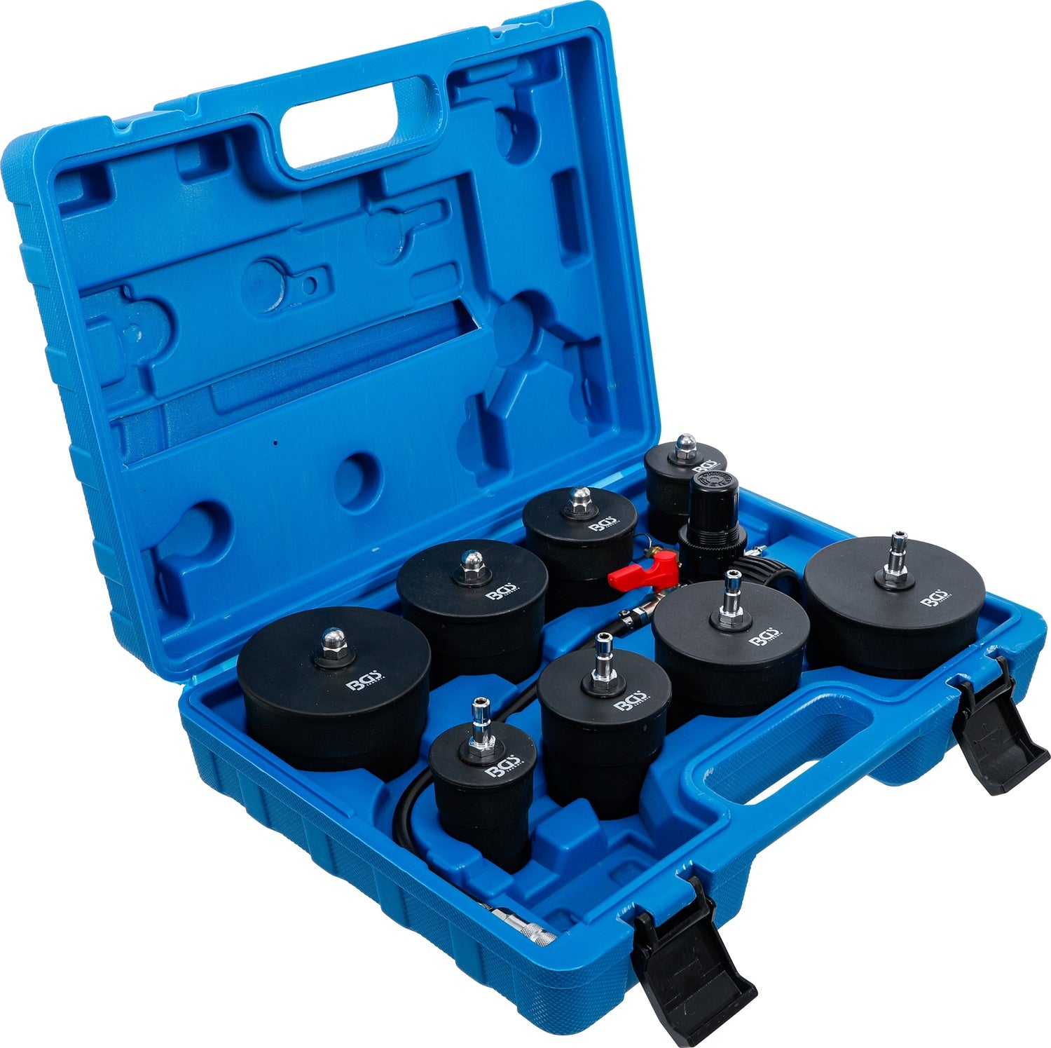 BGS 70339 Prüfkoffer für Turbolader Ladeluft System 9 teilig