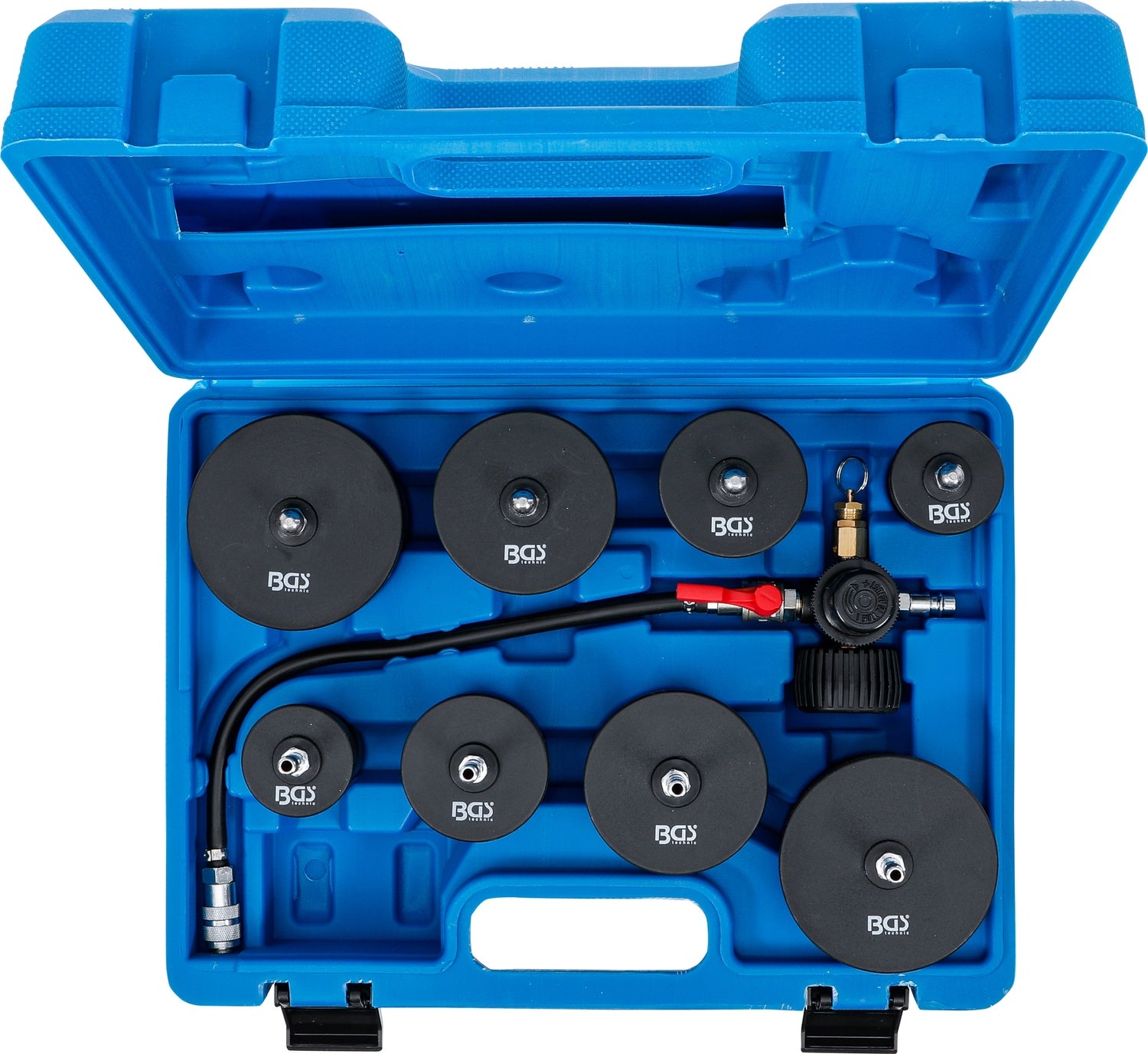 BGS 70339 Prüfkoffer für Turbolader Ladeluft System 9 teilig