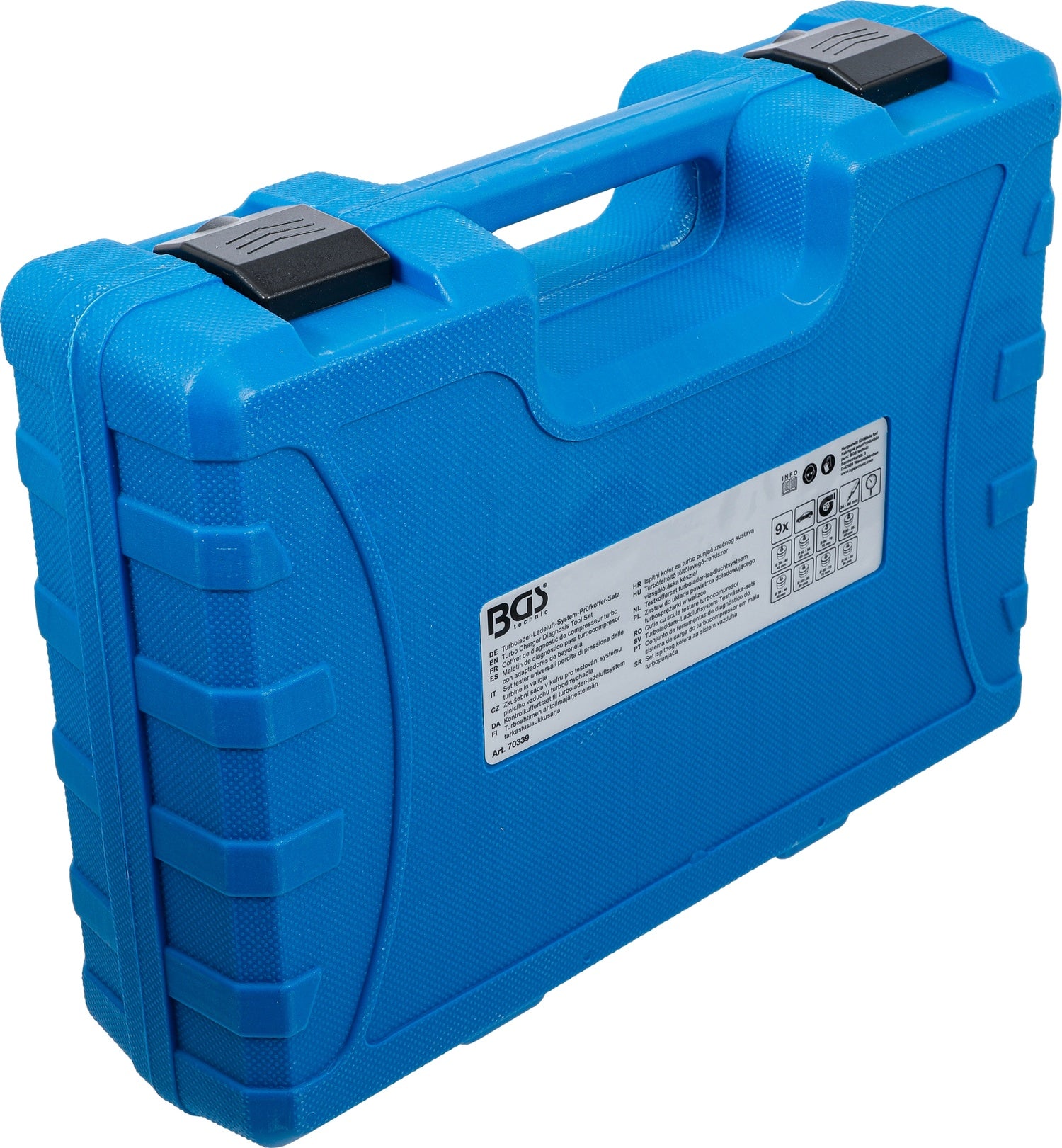 BGS 70339 Prüfkoffer für Turbolader Ladeluft System 9 teilig