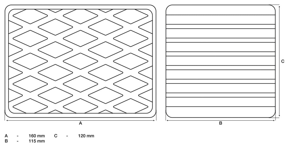 BGS 7039 Gummiauflage für Hebebühnen 160mm x 120mm x 115mm
