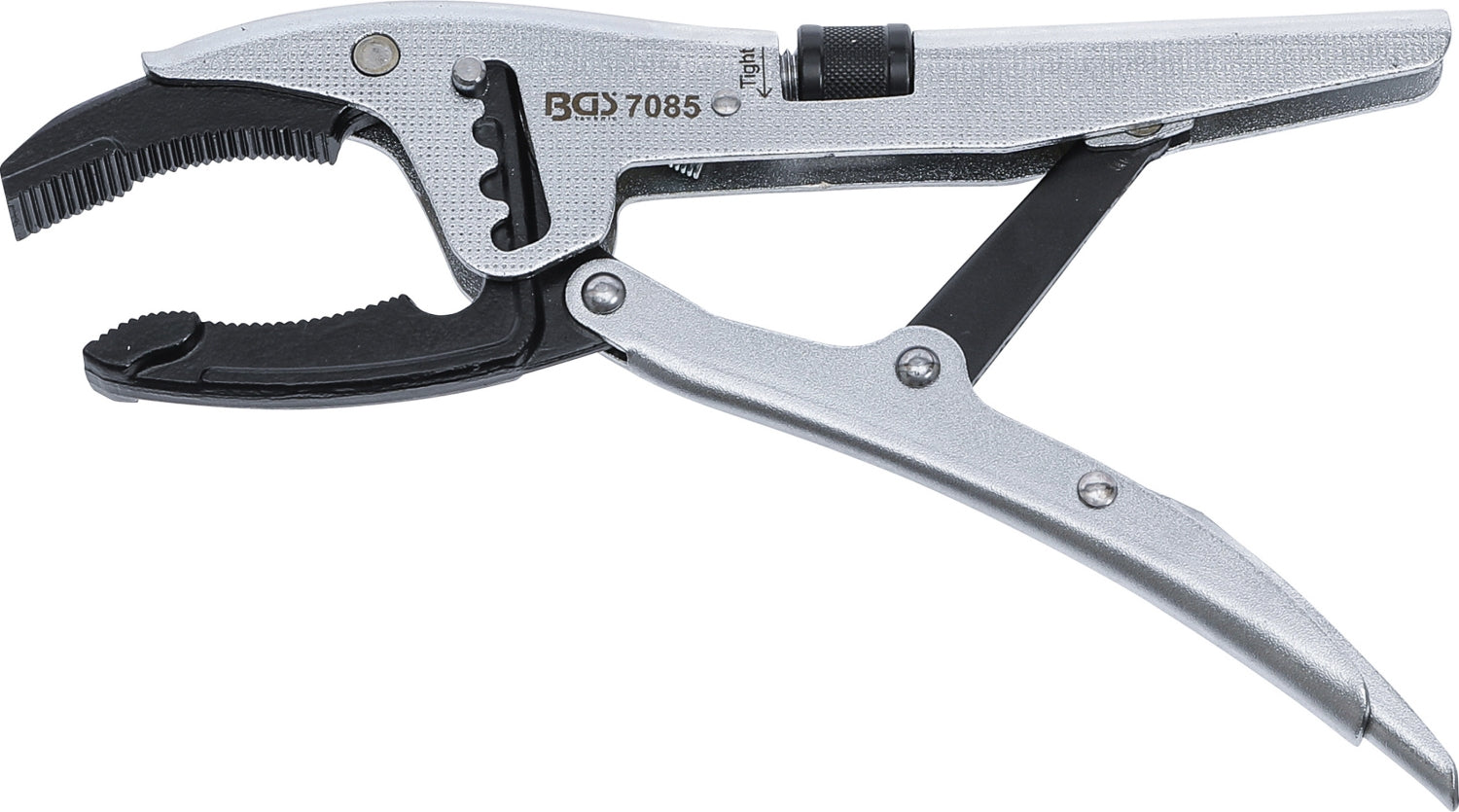 BGS 7085 Gripzange mit 4 fach Schnelljustierung tiefgekröpfte Unterbacke französischer Typ 250mm