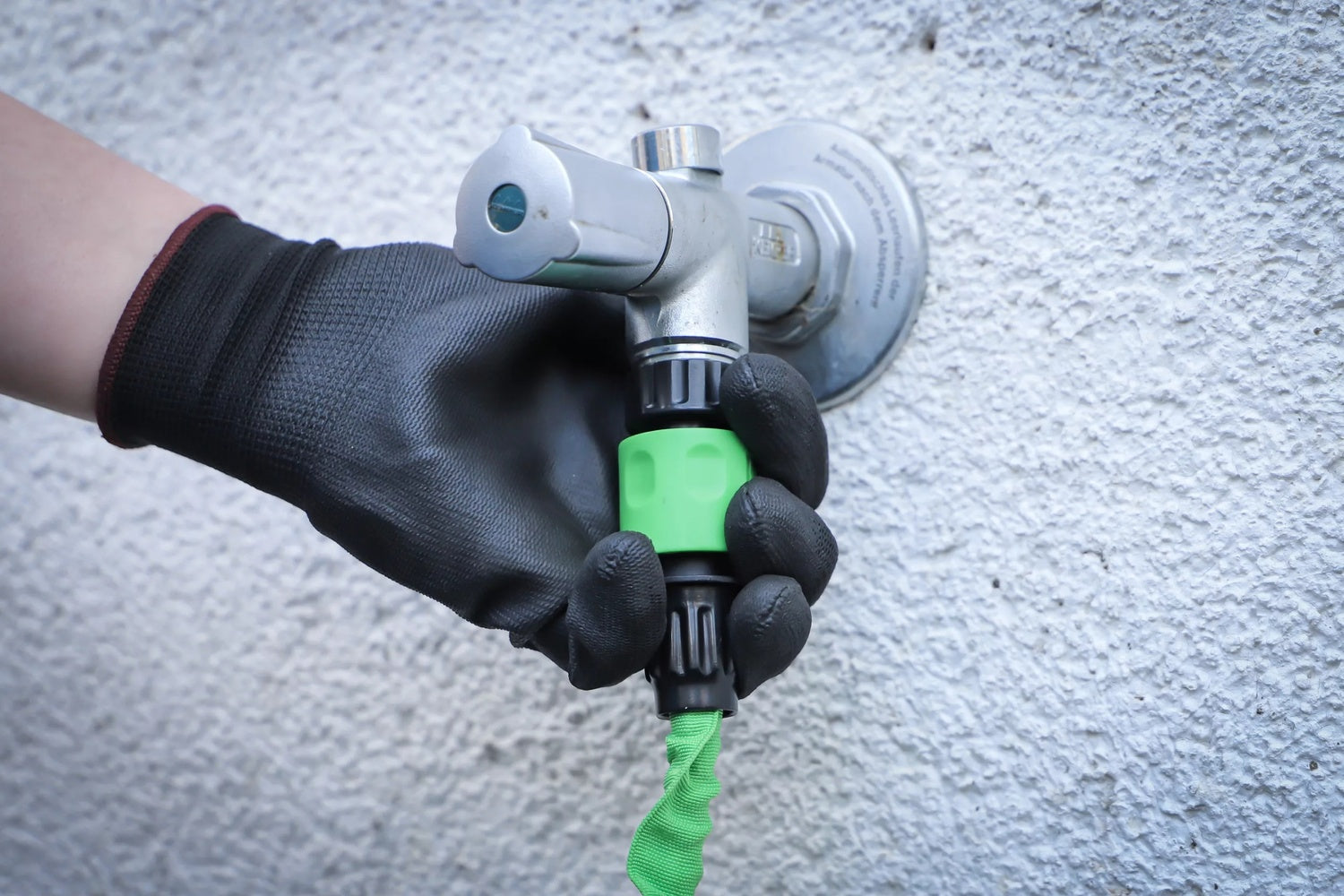 BGS DIY 70904 Wasserschlauch Textil flexibel Gartenhandbrause 7 Funktionen