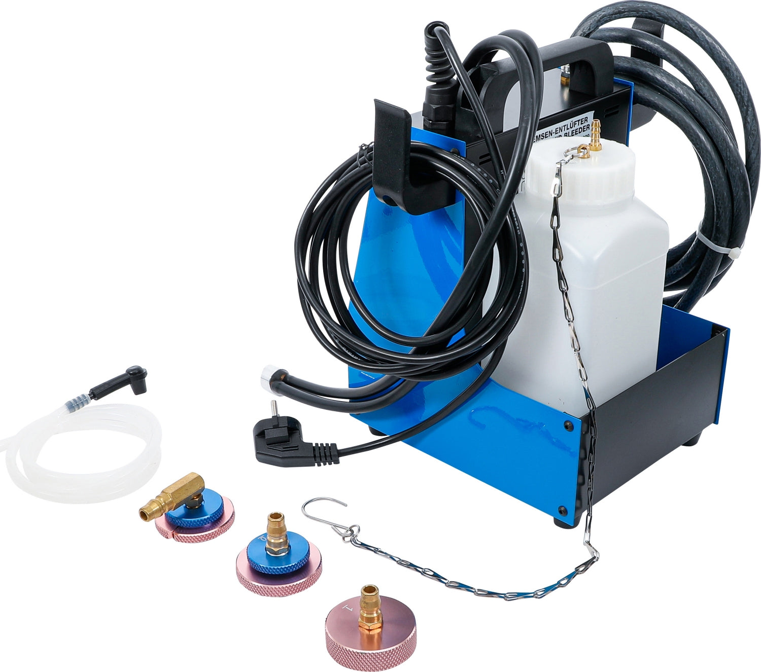 BGS 70909 Satz Werkzeug zum Entlüften und Wechseln der Bremsflüssigkeit an Fahrzeug Brems- und Kupplungssystemen