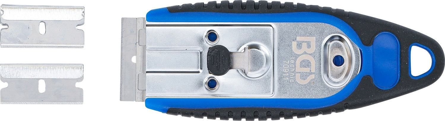 BGS 70911 Plakettenschaber Breite 40mm mit 6 Stahl Schaberklingen