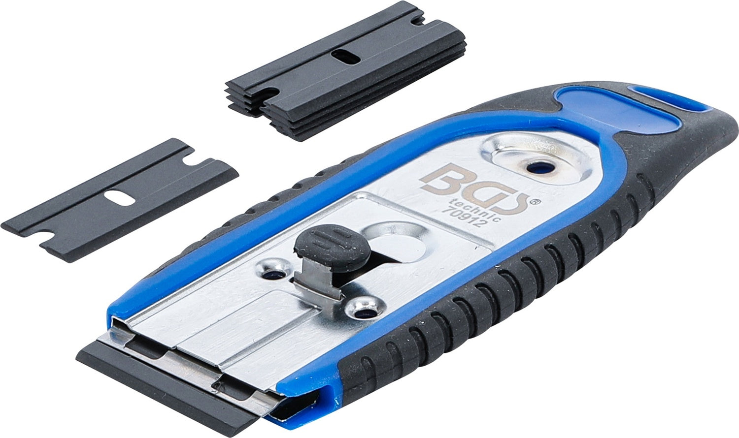 BGS 70912 Plakettenschaber Breite 40mm mit 6 Schaberklingen aus Kunststoff