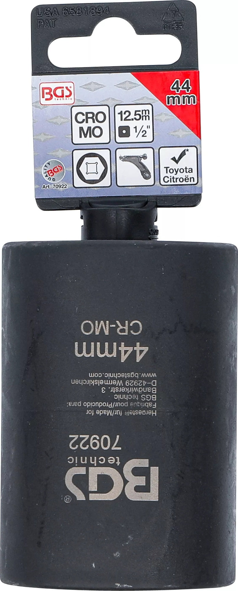 BGS 70922 Querlenker Kugelgelenk Einsatz 44mm für Toyota Citroën