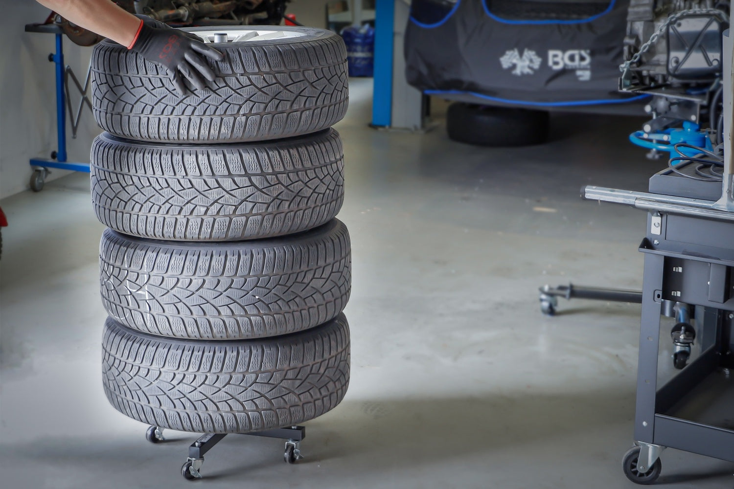 BGS 70979 Felgenbaum fahrbar für Reifen max. 225mm Breite