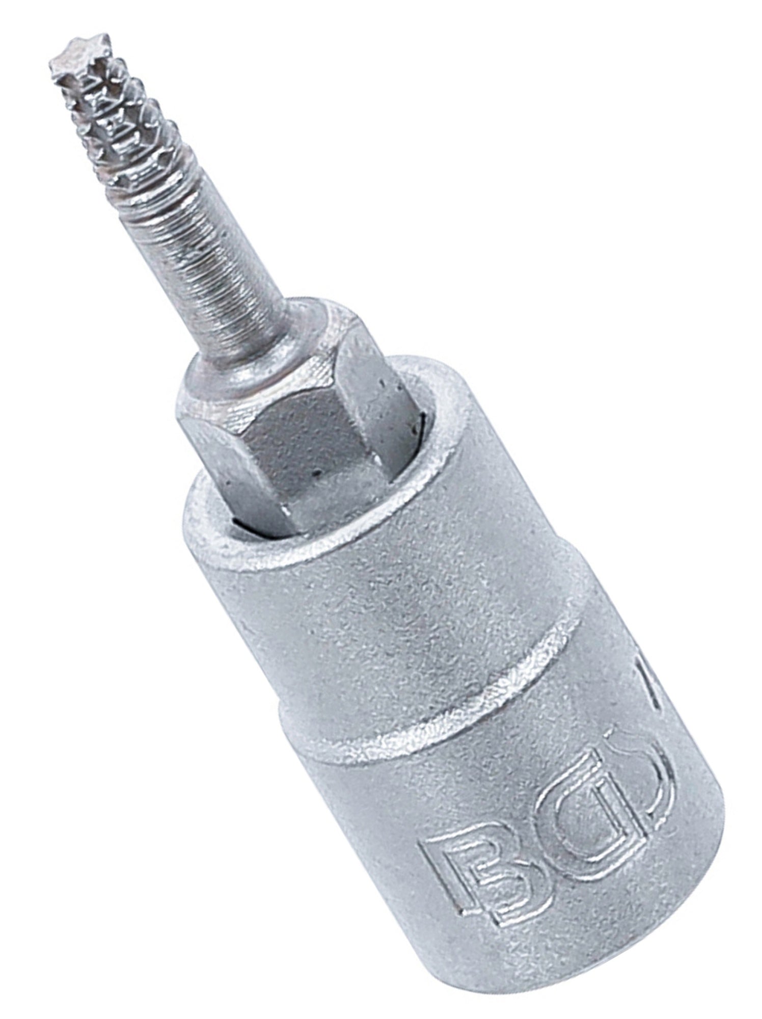 BGS 7098-T10 Schraubenausdreher Biteinsatz Innenvierkant 6,3mm (1/4") für defektes T-Profil (für Torx) T10