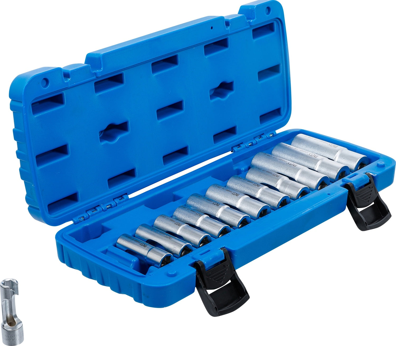 BGS 70988 Satz Spezial Steckschlüsseleinsatz geschlitzt Innenvierkant 10mm (3/8") SW 8 - 19mm