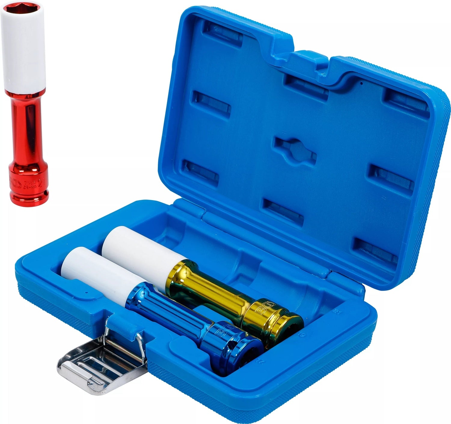 BGS 7100 Satz Kraft Schoneinsatz 150mm tief Antrieb Innenvierkant 12,5mm (1/2") SW 17 -19 -21mm 3 teilig